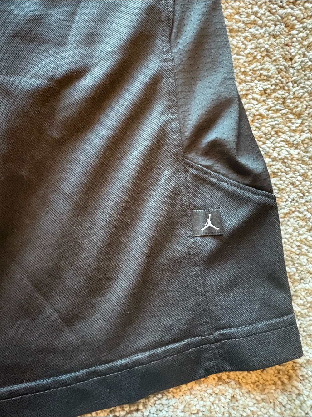Jordan Men’s Black Athletic Shorts with Red Drawcord - Picture 5 of 5